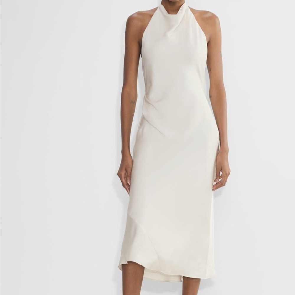 Aritzia Elegant Matte Pearl Midi Dress